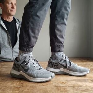 Nike Air Max Alpha Trainer 4 Gray Black CW3396-001 Men's Size 9.5